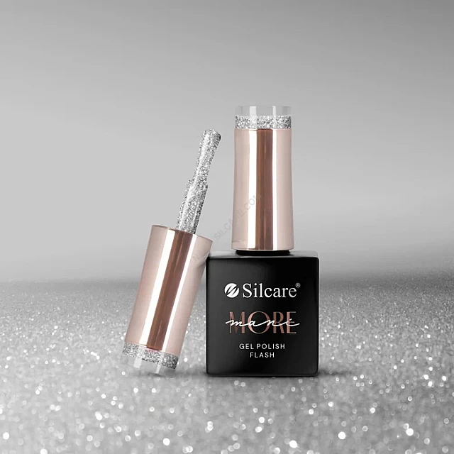 ManiMore Gel Polish FLASH SILVER Trajni gel lak za nokte UV/LED - 5902560555936| SILCARE | KOZMO ManiMore Gel Polish FLASH SILVER Trajni gel lak za nokte UV/LED - 5902560555936| SILCARE | KOZMO