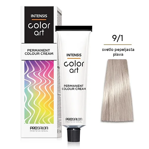 Farba za kosu COLORART - Svetlo pepeljasta plava 9/1 100g