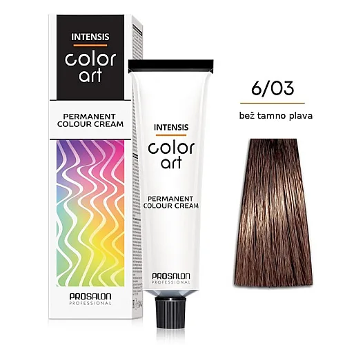Farba za kosu COLORART - Tamno zlatna plava 6/03 100g