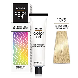 Farba za kosu COLORART - Veoma svetla zlatno plava 10/3 100g