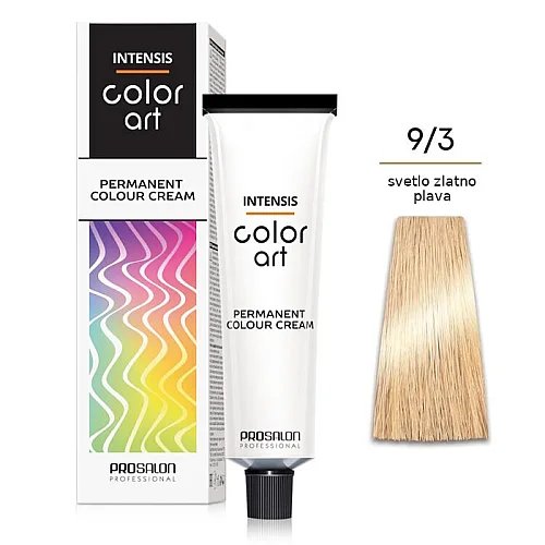 Farba za kosu COLORART - 9/3 Svetlo zlatno plava 100g