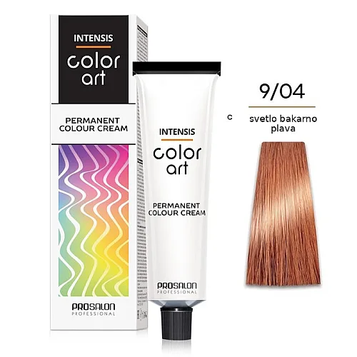 Farba za kosu COLORART - Svetlo bakarno plava 9/04 100g