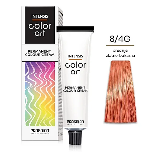 Farba za kosu COLORART - Srednje zlatno bakarna 8/4G 100g