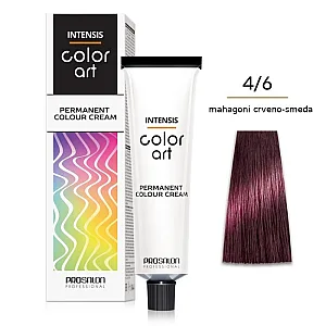 Farba za kosu COLORART - Mahagoni crveno smeđa 4/6 100g