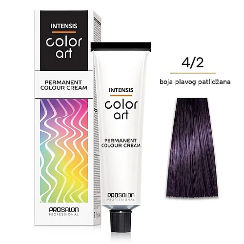 Farba za kosu COLORART - Boja plavog patlidžana 4/2 100g