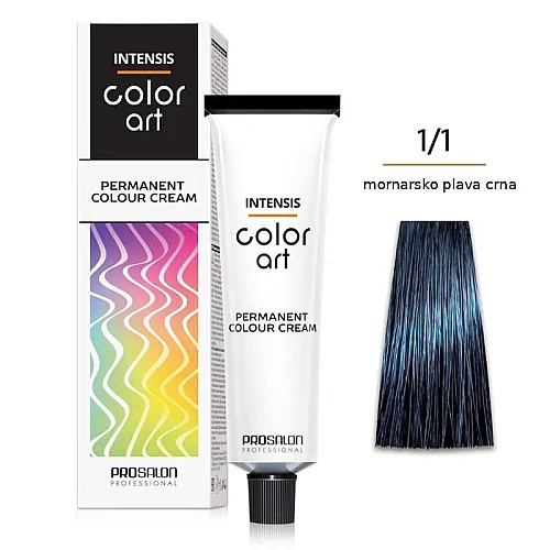 Farba za kosu COLORART - Mornarsko plava crna 1/1 100g