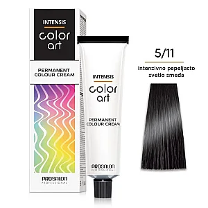 Farba za kosu COLORART - Jako pepeljasto svetlo plava  5/11 100g