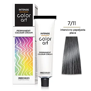 Farba za kosu COLORART - Jako pepeljasta plava 7/11 100g