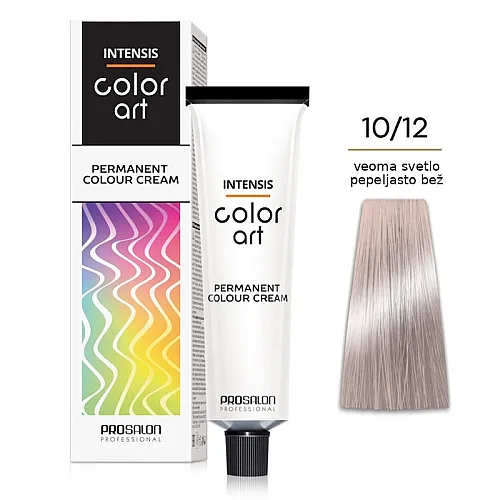 Farba za kosu COLORART - Intenzivno pepeljasto svetlo plava 10/12 100g