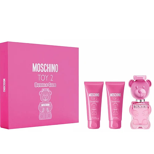 Set Moschino Toy 2 Bubble Gum Edt 50ml + Shower Gel 50ml + Body Lotion 50ml
