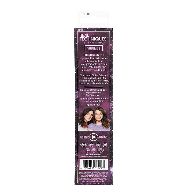 Lepezasta četkica za šminkanje REAL TECHNIQUES BRUSH CRUSH™ Vol. II | Kozmo Lepezasta četkica za šminkanje REAL TECHNIQUES BRUSH CRUSH™ Vol. II | Kozmo