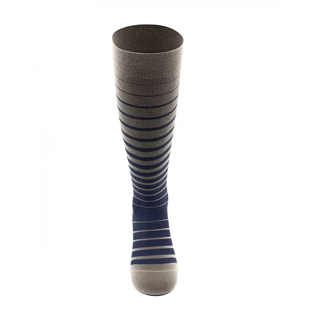 FANCY SOCKS - STRIPED Pattern - Dokolenice Unisex 140 DEN (18-22 mmHg) FANCY SOCKS - STRIPED Pattern - Dokolenice Unisex 140 DEN (18-22 mmHg)