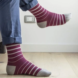 FANCY SOCKS - STRIPED Pattern - Dokolenice Unisex 140 DEN (18-22 mmHg) 