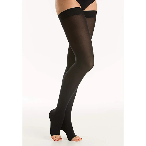 MEDICALE COTTON CLASS 1-AGH-Nadkolena čarapa sa silikonskom trakom (15-21 mmHg-Ccl I) - otvoreni prsti