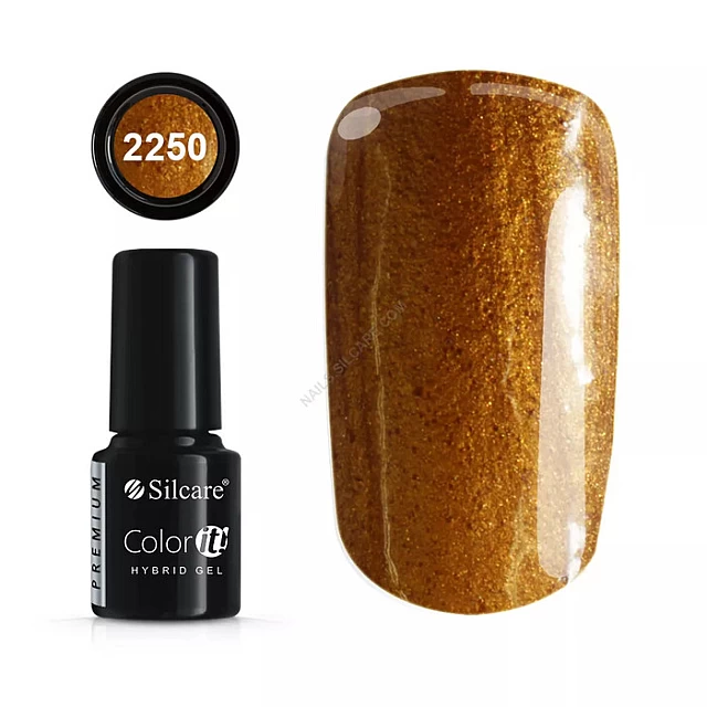 Color IT Premium Gold 2250 Trajni gel lak za nokte UV/LED 5902560516333 | SILCARE | KOZMO Color IT Premium Gold 2250 Trajni gel lak za nokte UV/LED 5902560516333 | SILCARE | KOZMO