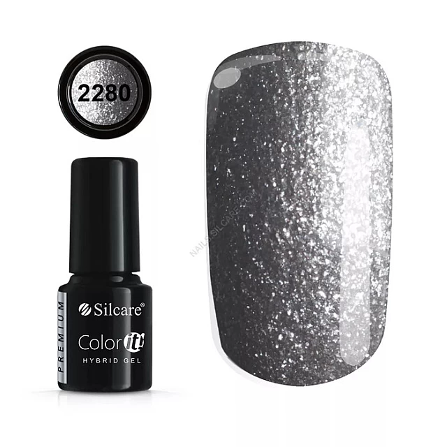 Color IT Premium Silver Trajni gel lak za nokte UV/LED 5902560516364 | SILCARE | KOZMO Color IT Premium Silver Trajni gel lak za nokte UV/LED 5902560516364 | SILCARE | KOZMO