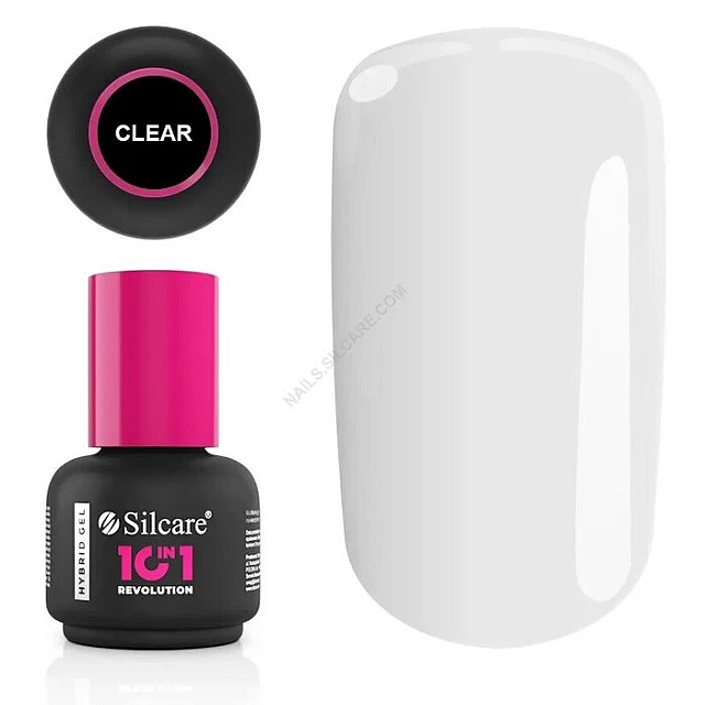 Silcare 10 u 1 revolucija hibridni gel prozirni sa četkicom 5902560528039 | SILCARE | KOZMO Silcare 10 u 1 revolucija hibridni gel prozirni sa četkicom 5902560528039 | SILCARE | KOZMO