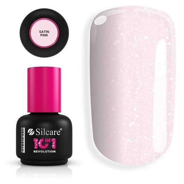 Silcare 10 u 1 revolucija hibridni gel saten rozi sa četkicom 5902560552843 | SILCARE | KOZMO Silcare 10 u 1 revolucija hibridni gel saten rozi sa četkicom 5902560552843 | SILCARE | KOZMO