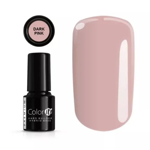 Baza za trajni gel za nokte Color it! Premium Hard Builder Dark Pink 6g