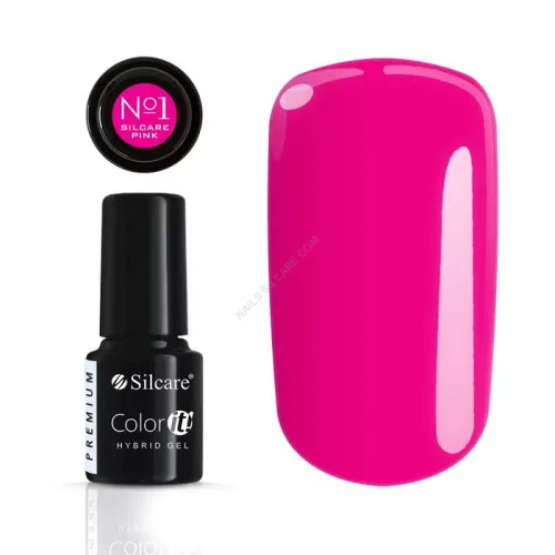 Color IT Premium PINK  No.1 Trajni gel lak za nokte UV/LED  6g 