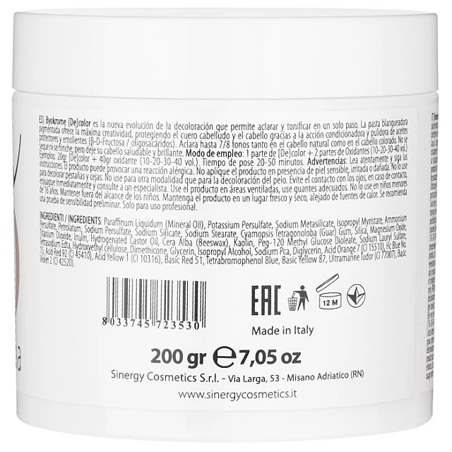 Sinergy Pigmentovana blanš pasta za kosu HAVANA 200gr l 8033745723530 |SINERGY COSMETICS | KOZMO Sinergy Pigmentovana blanš pasta za kosu HAVANA 200gr l 8033745723530 |SINERGY COSMETICS | KOZMO