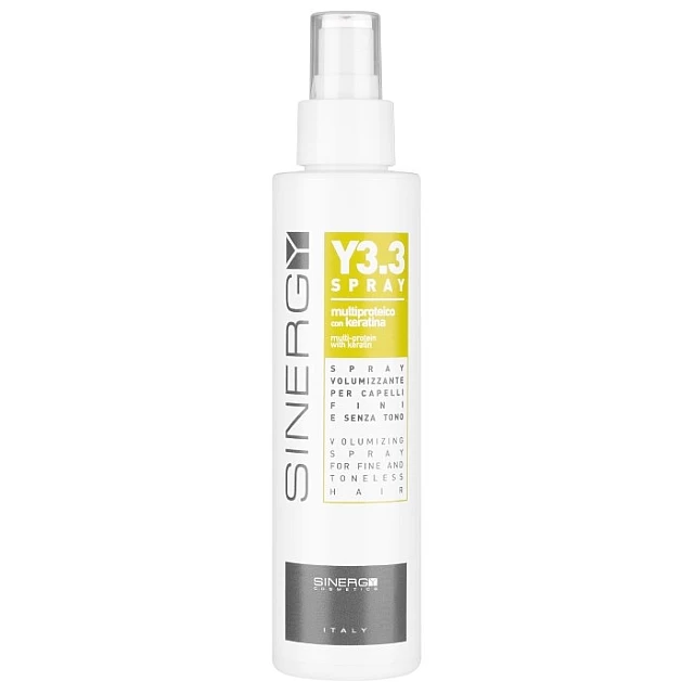 Sinergy Y3.3 Sprej za volumen prirodno tanke kose 150 ml 8033745721192 | SINERGY COSMETICS | KOZMO Sinergy Y3.3 Sprej za volumen prirodno tanke kose 150 ml 8033745721192 | SINERGY COSMETICS | KOZMO