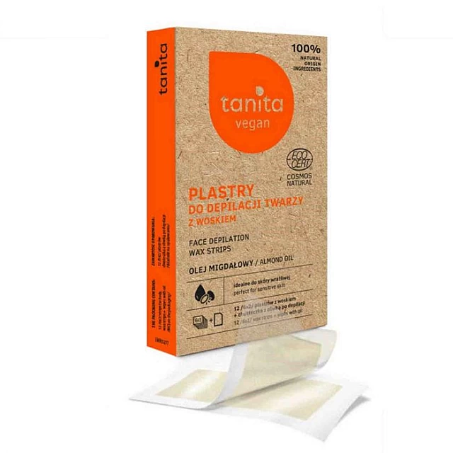 Trake sa voskom za depilaciju lica Vegan 100% Natural 12 komada | TANITA | MIRACULUM | Kozmo Trake sa voskom za depilaciju lica Vegan 100% Natural 12 komada | TANITA | MIRACULUM | Kozmo