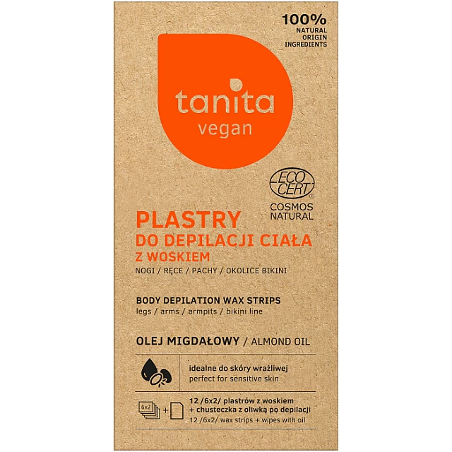 Trake sa voskom za depilaciju tela Vegan 100% Natural 12 komada | TANITA | MIRACULUM | Kozmo Trake sa voskom za depilaciju tela Vegan 100% Natural 12 komada | TANITA | MIRACULUM | Kozmo