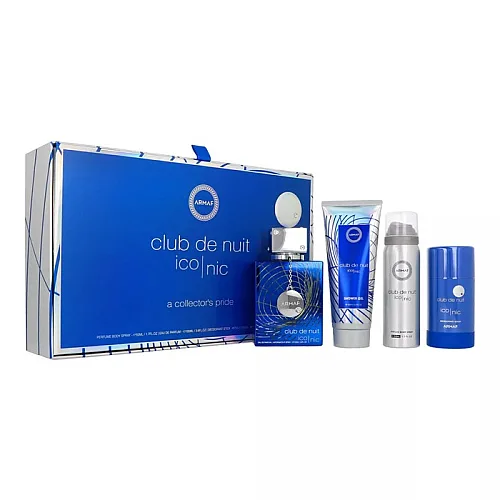 Set Armaf Club de Nuit Iconic Edp 105ml + Body Spray 50ml + Deostick 75g + Shower Gel 100ml