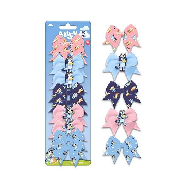 Bluey mašne za kosu set od 10 komada - Kozmo - 8445484496581