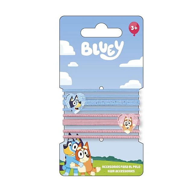 Gumice za kosu Bluey Set - 8 komada | Cerda Beauty | Kozmo - 8445484539837