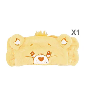 Žuta plišana traka za kosu sa medvedićem Care Beras