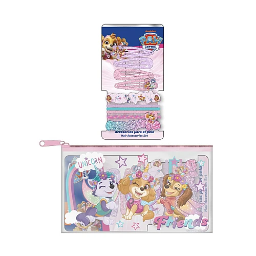 Paw Patrol sapice set aksesoara za kosu sa torbicom