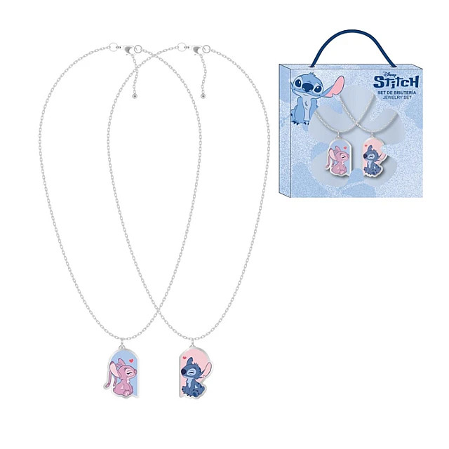 Ogrlice za najbolje drugarice Disney Stitch and Angel - Kozmo - 8445484597394