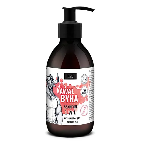 LaQ Kawał Byka osvežavajući šampon 1 u 1 za muškarce 300 ml