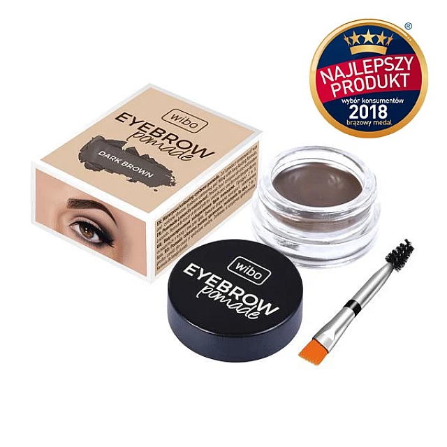 Pomada za obrve + četkica za oblikovanje obrva WIBO Eyebrow Pomade tamno braon| Kozmo Pomada za obrve + četkica za oblikovanje obrva WIBO Eyebrow Pomade tamno braon| Kozmo