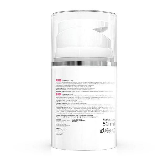 COUPEROSE-STOP Krema za lice za kožu sklonu kuperozi sa Vitaminom C 50ml | APIS COSMETICS | Kozmo
