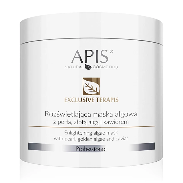 EXCLUSIVE TERAPIS - Maska od algi za posvetljivanje kože sa biserom, zlatnim algama i kavijarom - 200 g| APIS COSMETICS | Kozmo EXCLUSIVE TERAPIS - Maska od algi za posvetljivanje kože sa biserom, zlatnim algama i kavijarom - 200 g| APIS COSMETICS | Kozmo