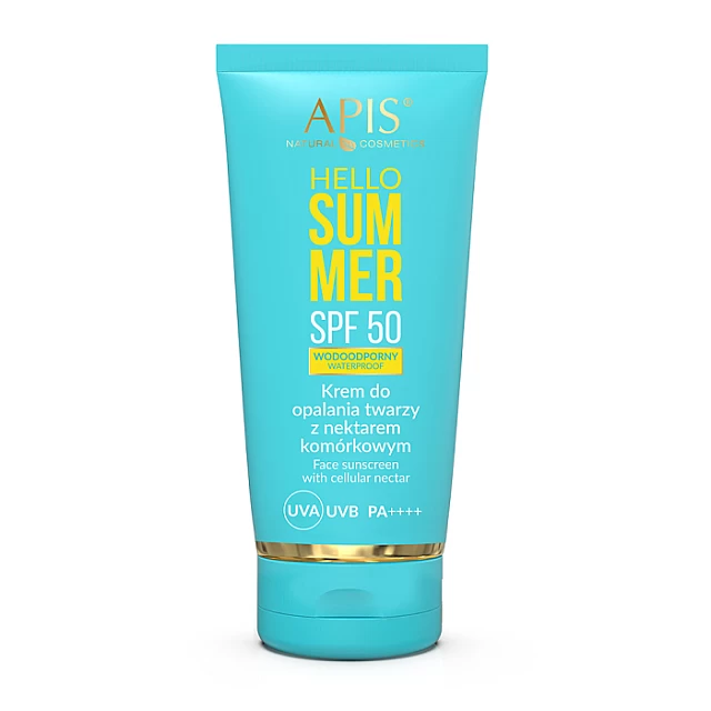 HELLO SUMMER - Krema za Lice za Sunčanje sa Zaštitnim Faktorom SPF 50 i Ćelijskim Nektarom 50ml | APIS COSMETICS | Kozmo HELLO SUMMER - Krema za Lice za Sunčanje sa Zaštitnim Faktorom SPF 50 i Ćelijskim Nektarom 50ml | APIS COSMETICS | Kozmo