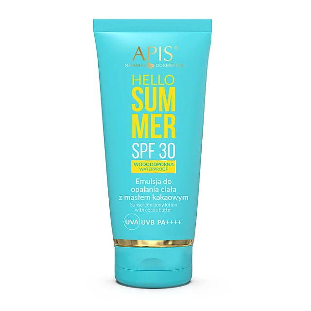 HELLO SUMMER - Losion za Telo za Sunčanje sa Zaštitnim Faktorom SPF 30 i Kakao Puterom 200ml | APIS COSMETICS | Kozmo