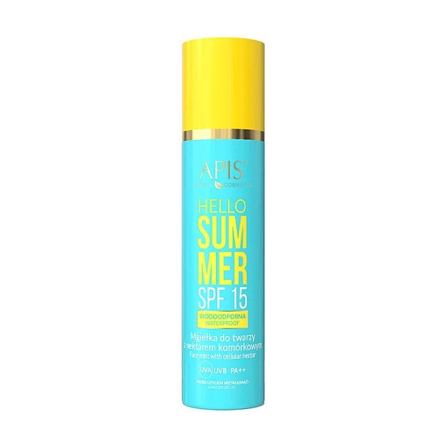 HELLO SUMMER - Sprej za Lice za Sunčanje sa Zaštitnim Faktorom SPF 15 i Ćelijskim Nektarom 150ml| APIS COSMETICS | Kozmo HELLO SUMMER - Sprej za Lice za Sunčanje sa Zaštitnim Faktorom SPF 15 i Ćelijskim Nektarom 150ml| APIS COSMETICS | Kozmo