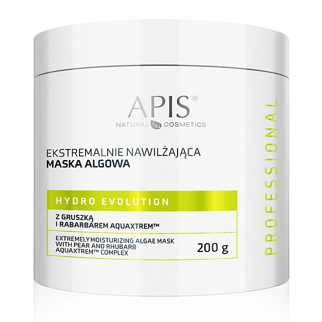 HYDRO EVOLUTION Hidratantna maska za lice od algi sa kruškom i rabarbarom AKUAKSTREM™ 200 g |APIS COSMETICS| Kozmo