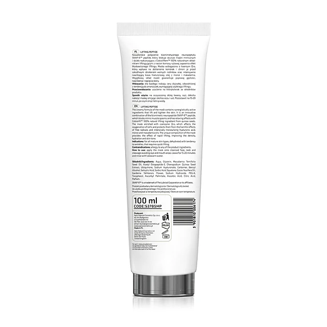 LIFTING PEPTIDE - Maska za zatezanje lica i smanjenje bora 100 ml | APIS COSMETICS | Kozmo