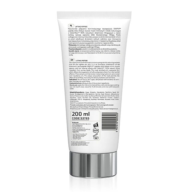 LIFTING PEPTIDE - Maska za zatezanje lica i smanjenje bora 200 ml | APIS COSMETICS | Kozmo
