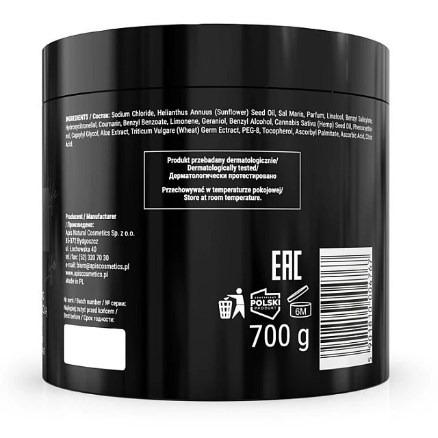 PERFUME LINE Piling ze Telo sa Mineralima iz Mrtvog Mora “Good Life”  700 g | APIS COSMETICS | Kozmo