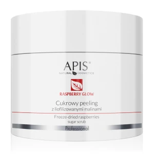 RASPBERRY GLOW - ŠEĆERNI PILING za lice SA LIOFILIZOVANIM MALINAMA/220G