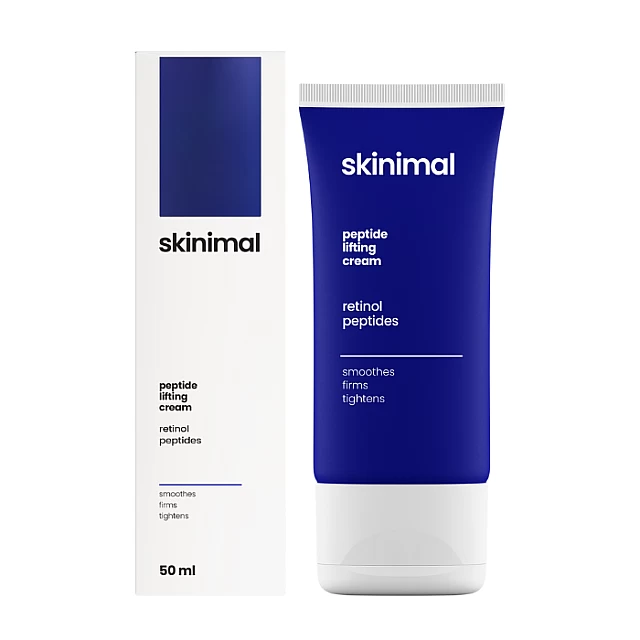 Krema sa peptidima za lice bez bora 50ml Skinimal Kozmo 5907747325241 Krema sa peptidima za lice bez bora 50ml Skinimal Kozmo 5907747325241
