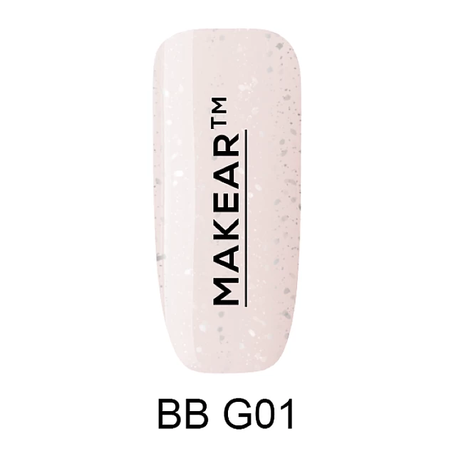 Bazni gel G01 Glitter 8 ml MAKEAR 5907508485955| MAKEAR | Kozmo Bazni gel G01 Glitter 8 ml MAKEAR 5907508485955| MAKEAR | Kozmo