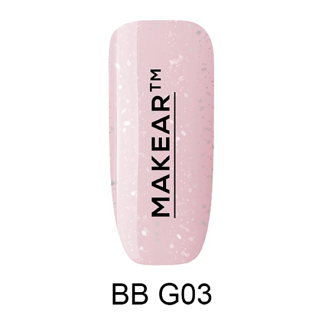 Bazni gel G03 Glitter 8 ml MAKEAR 5907508485979| MAKEAR | Kozmo Bazni gel G03 Glitter 8 ml MAKEAR 5907508485979| MAKEAR | Kozmo