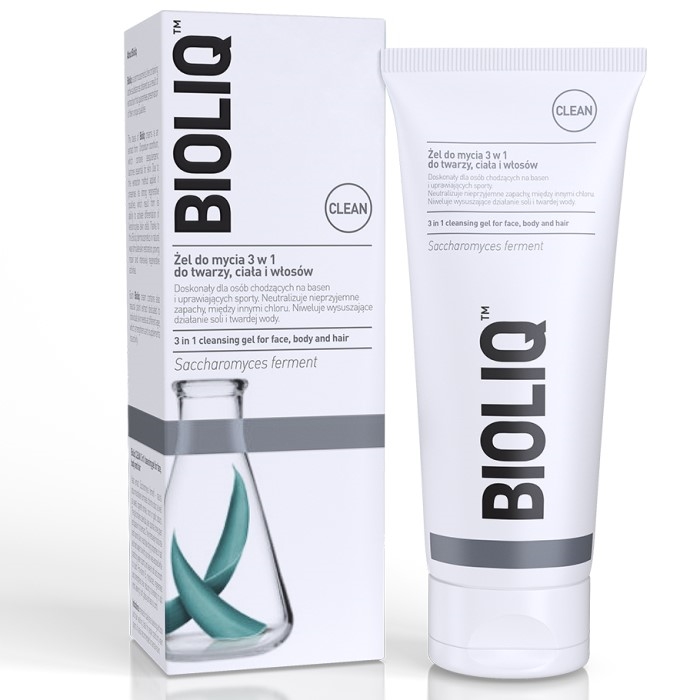 3u1 gel za umivanje i čišćenje lica, tela i kose Bioliq Clean 180 ml 5906071008127 ⏐ Bioliq ⏐ Kozmo.rs